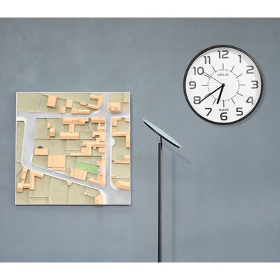 Horloge murale unilux Pop Ø 30,5cm plastique noir