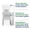 Toiletpapierdispenser Tork T7 Elevation OptiServe Coreless medium verticaal duo wit 558040 foto