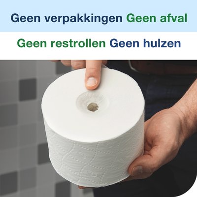 Toiletpapier Tork T7 Universal OptiServe Coreless 1-laags 144m wit 472620