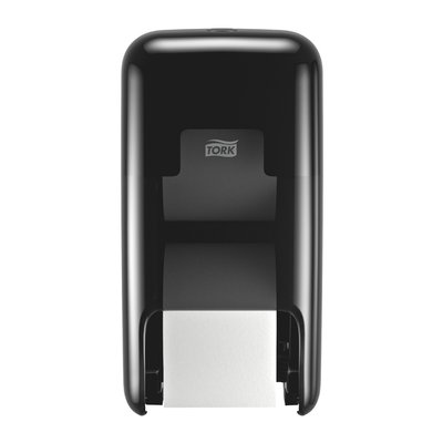 Toiletpapierdispenser Tork T7 Elevation OptiServe Coreless medium verticaal duo zwart 558042