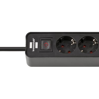 Multiprise Brennenstuhl 4 prises inclus 2 USB-C 1,5m noir