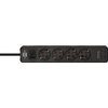 Multiprise Brennenstuhl 4 prises inclus 2 USB-C 1,5m noir Photo
