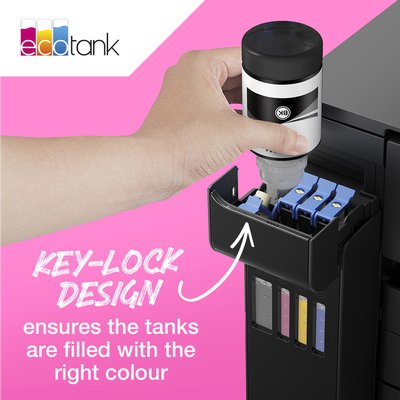 Recharge encre Epson 113 EcoTank noir + 3 couleurs