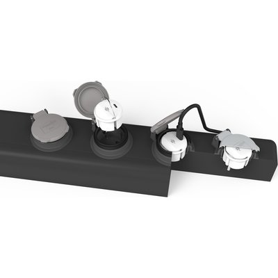 Stopcontactadapter Brennenstuhl USB C 2.4A wit