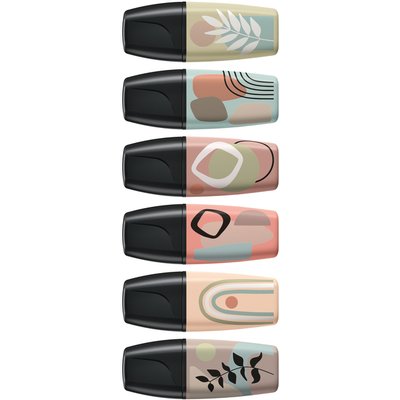Markeerstift STABILO BOSS naturevibes assorti 6 stuks