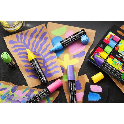 Acrylmarker STABILO Free Acrylic T800C zwart