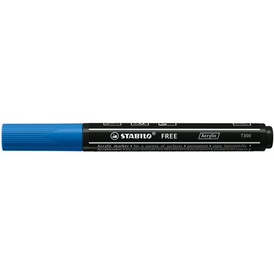 Acrylmarker STABILO Free Acrylic T300 donkerblauw