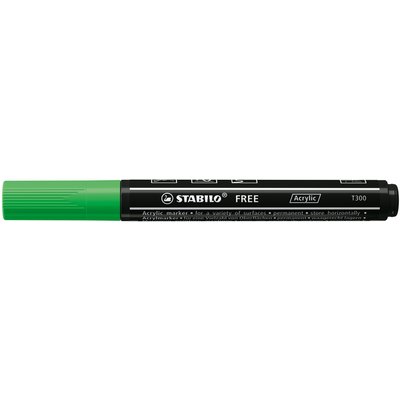 Marqueur peinture STABILO Free Acrylic T300 vert feuille