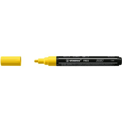 Acrylmarker STABILO Free Acrylic T300 geel