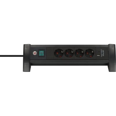 Multiprise Brennenstuhl Premium 4 prises USB-C PD et USB-A noir