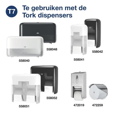 Toiletpapier Tork T7 Advanced Optiserve Coreless 2-laags 94m naturel 472640