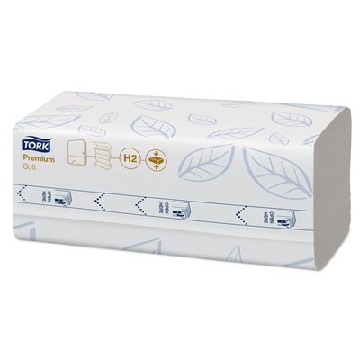 Handdoek Tork H2 Xpress compressed Premium multifold 2-laags 212x320mm 12x170 vel wit 100888