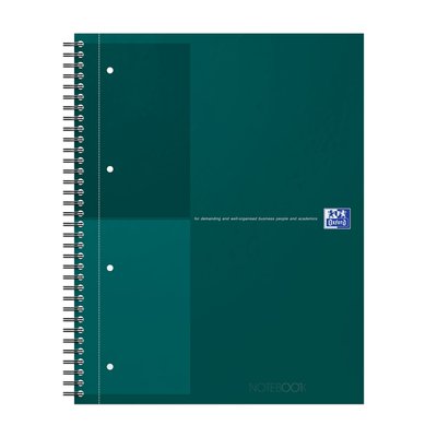 Cahier à spirale Oxford International Notebook A4+ ligné 160 pages vert