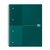 Cahier à spirale Oxford International Notebook A4+ ligné 160 pages vert