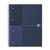 Cahier à spirale Oxford International Notebook A4+ ligné 160 pages bleu