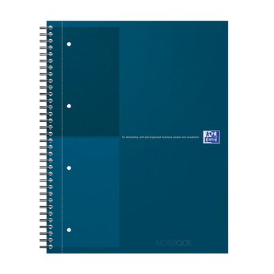 Spiraalblok Oxford International Notebook A4+ lijn petrol blauw