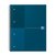 Spiraalblok Oxford International Notebook A4+ lijn petrol blauw