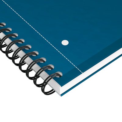 Spiraalblok Oxford International Notebook A4+ lijn petrol blauw