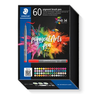 Brushpen Staedtler PigmentArts set à 60 kleuren