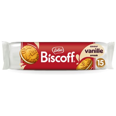 Biscuits Lotus Biscoff sandwich vanille 15 pièces