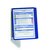 Wandelement Durable Vario Wall met 5-tassen blauw