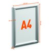 Kliklijst Durable A4 aluminium foto