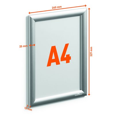 Kliklijst Durable A4 aluminium