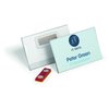 Badge Durable 8244 vlak met magneet 54x90mm place and hold 25 stuks foto
