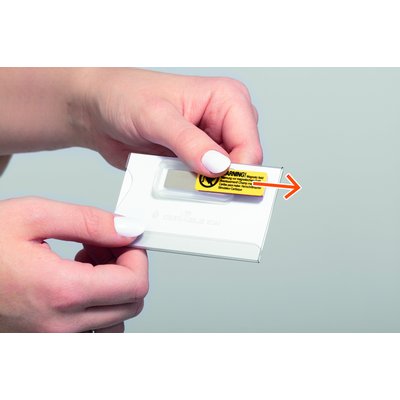 Badge Durable 8244 vlak met magneet 54x90mm place and hold 25 stuks