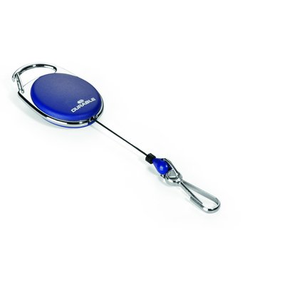 Enrouleur Durable Style avec mousqueton bleu