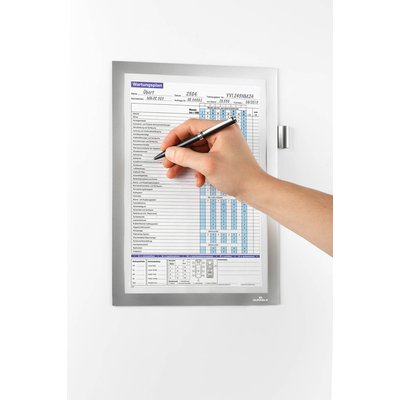Duraframe Durable 498923 Note A4 magnetisch zilver