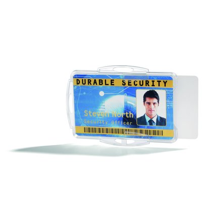 Porte-badge Durable pour 2 badges 10 pièces