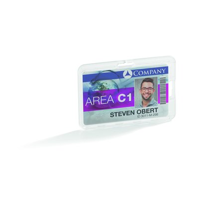 Porte-badge Durable permanent pour 1 badge 10 pièces