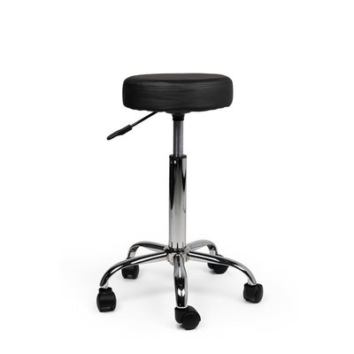 Tabouret Office Standard avec ressort à gaz roulette dure noir