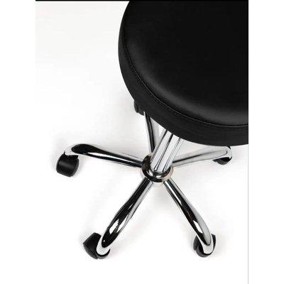 Tabouret Office Standard avec ressort à gaz roulette dure noir