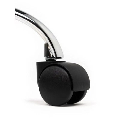 Tabouret Office Standard avec ressort à gaz roulette dure noir