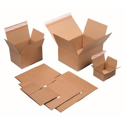 Quickbox IEZZY verstelbare hoogte 304x216x130-220mm B-golf bruin 10st