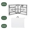 Vouwtafel BRASQ 180x70x74cm FT180 wit foto