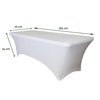 Tafelrok BRASQ 183x76x74cm wit foto
