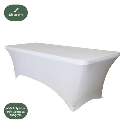 Tafelrok BRASQ 183x76x74cm wit