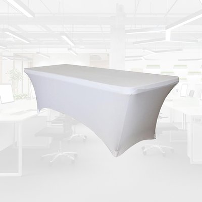 Tafelrok BRASQ 183x76x74cm wit