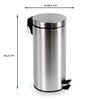Pedaalemmer BRASQ 30 liter rvs foto