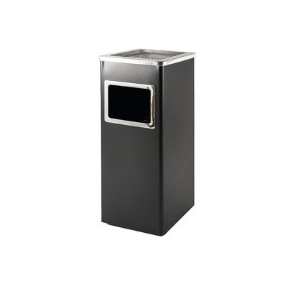 Poubelle avec cendrier BRASQ 16L AT600 noir