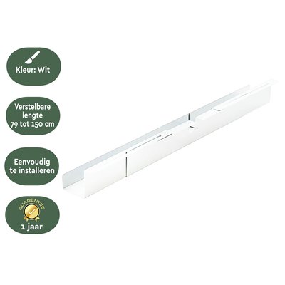Chemin de câbles BRASQ réglable 75-150cm CT100 blanc
