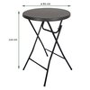 Table Mange Debout BRASQ BT100 noir Photo