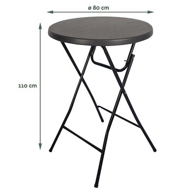 Table Mange Debout BRASQ BT100 noir