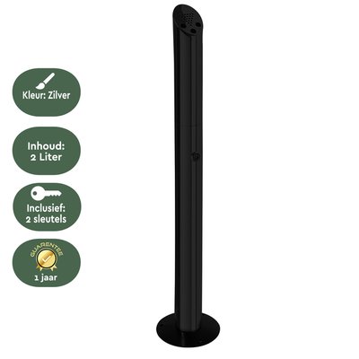 Cendrier colonne BRASQ AT300 inox noir