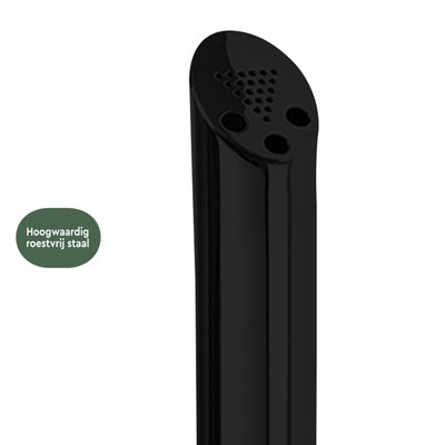Cendrier colonne BRASQ AT300 inox noir