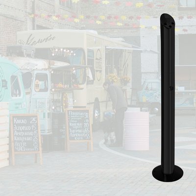 Cendrier colonne BRASQ AT300 inox noir