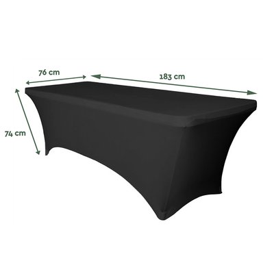 Housse de table BRASQ 183x76x74cm noir